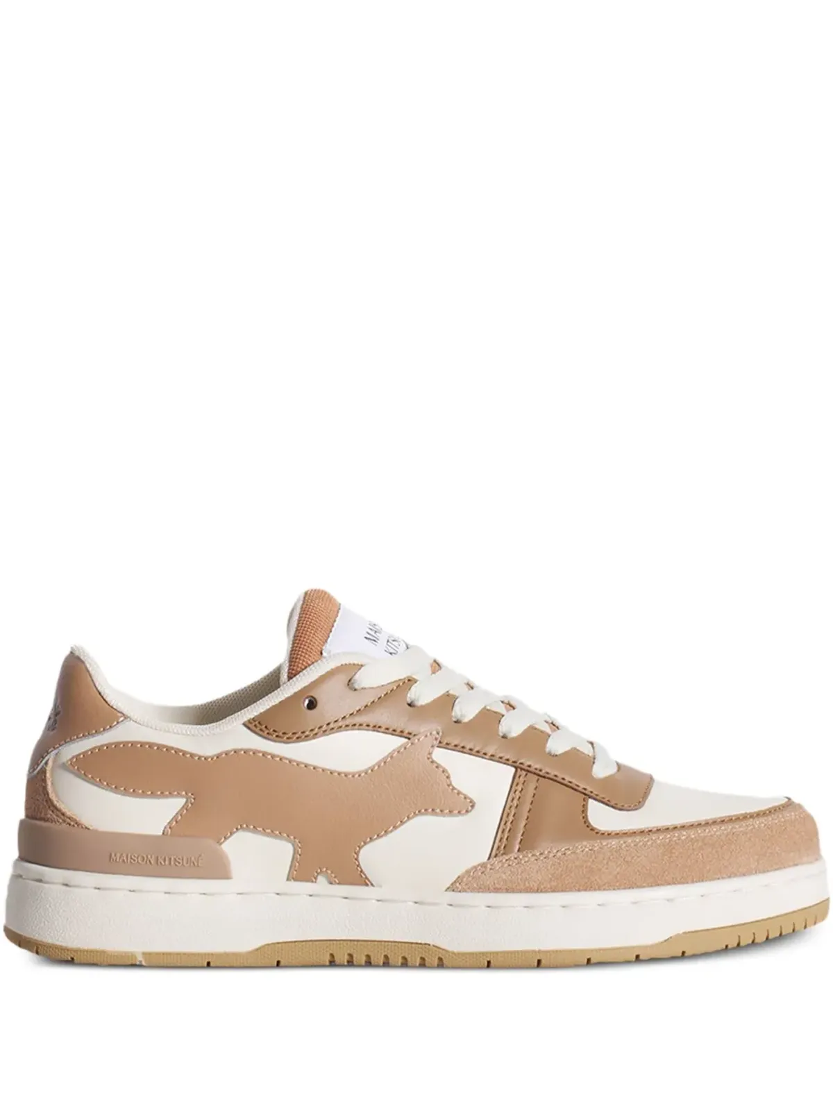 Maison Kitsuné チル フォックスアップリケ レースアップスニーカー - 画像1