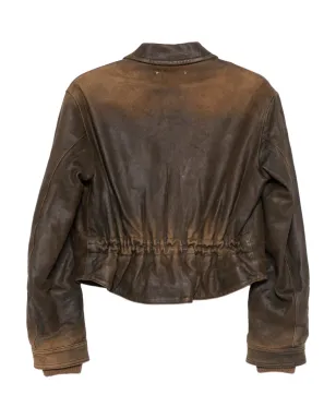 Golden Goose ジップアップレザージャケット - サムネイル2