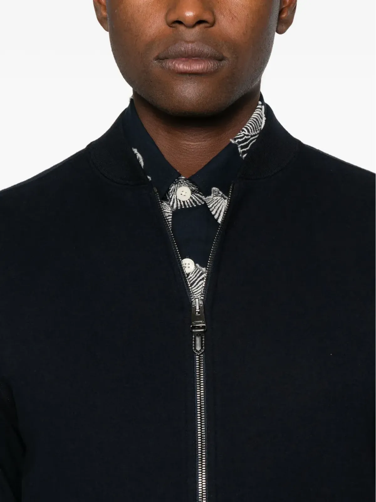 Canali ジップ付きコットンジャケット - 画像5