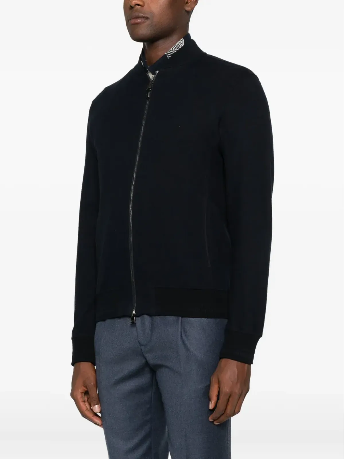 Canali ジップ付きコットンジャケット - 画像3