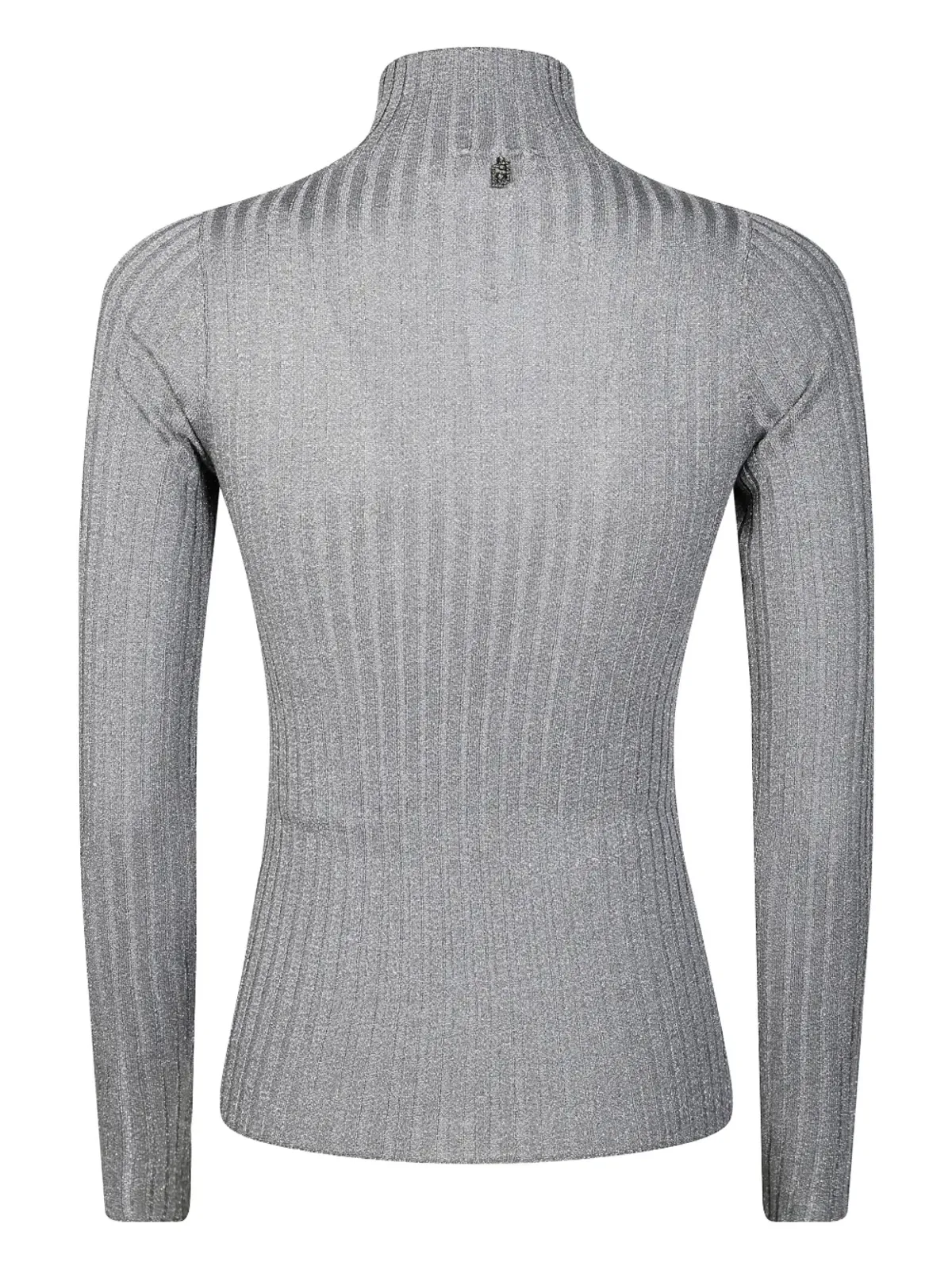 LIU JO lurex ribbed sweater - Grey - 画像2