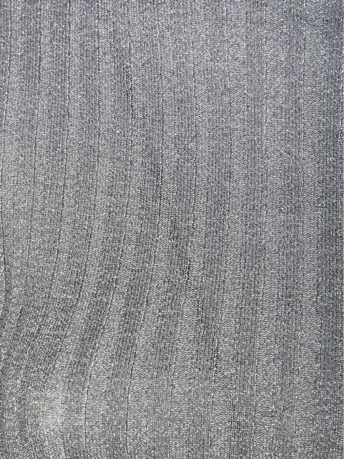 LIU JO lurex ribbed sweater - Grey - 画像3