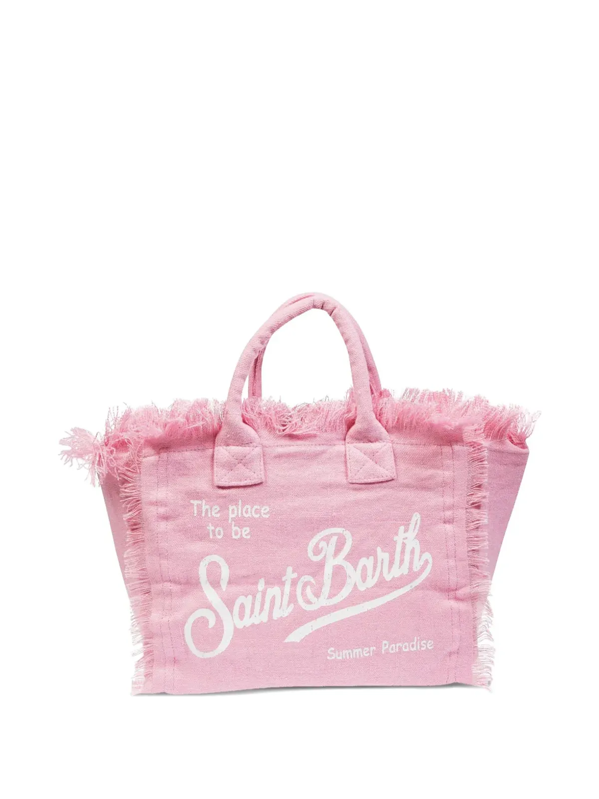 MC2 Saint Barth コレット リネン トートバッグ ピンク - 画像2