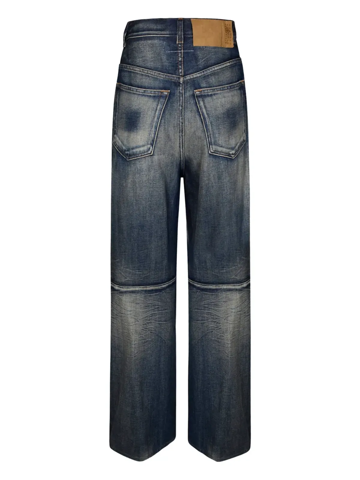 MM6 Maison Margiela ロゴパッチ付きパネルドジーンズ - 画像2