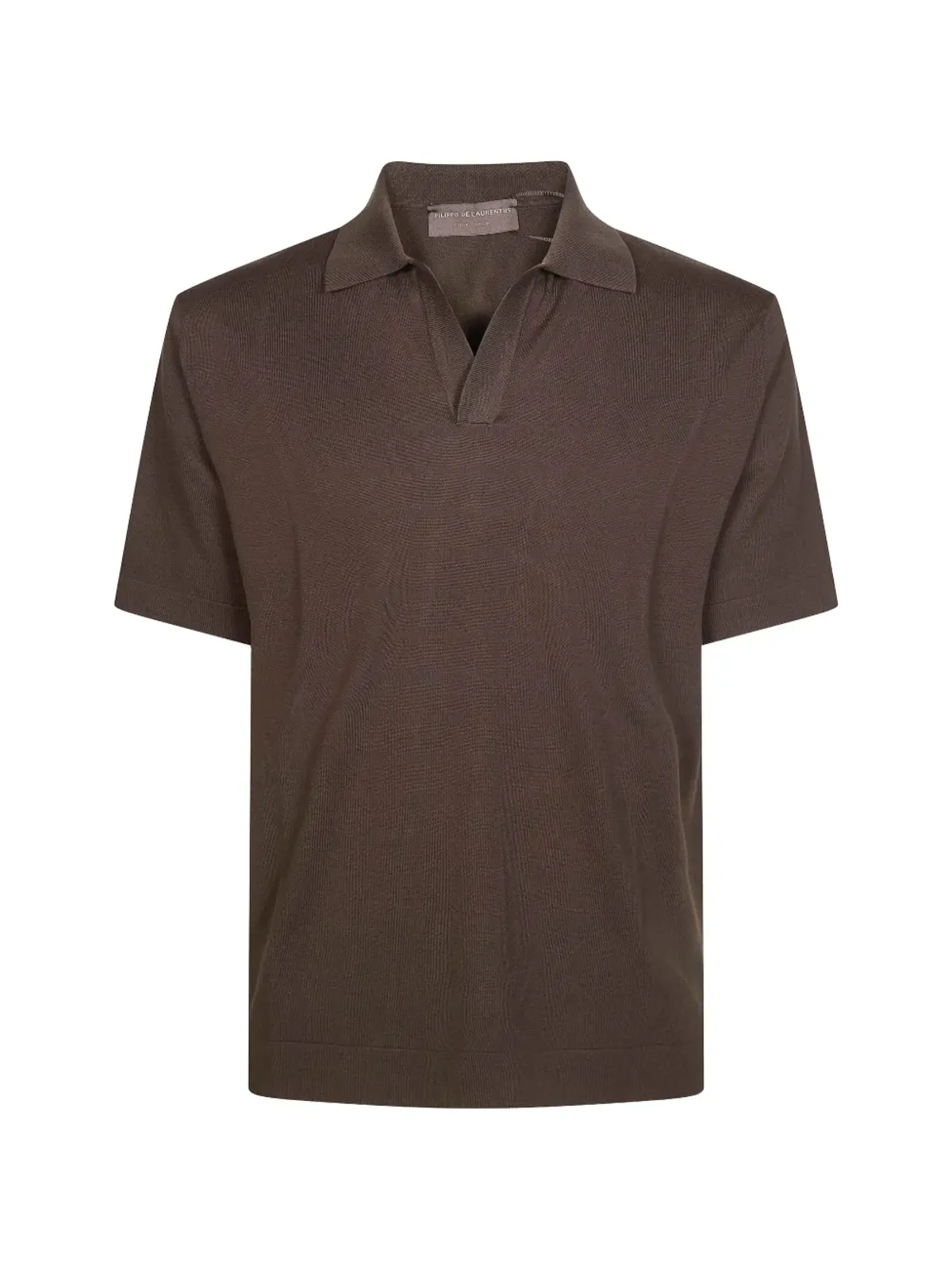 Filippo De Laurentiis Vネック半袖Tシャツ - ブラウン - 画像1