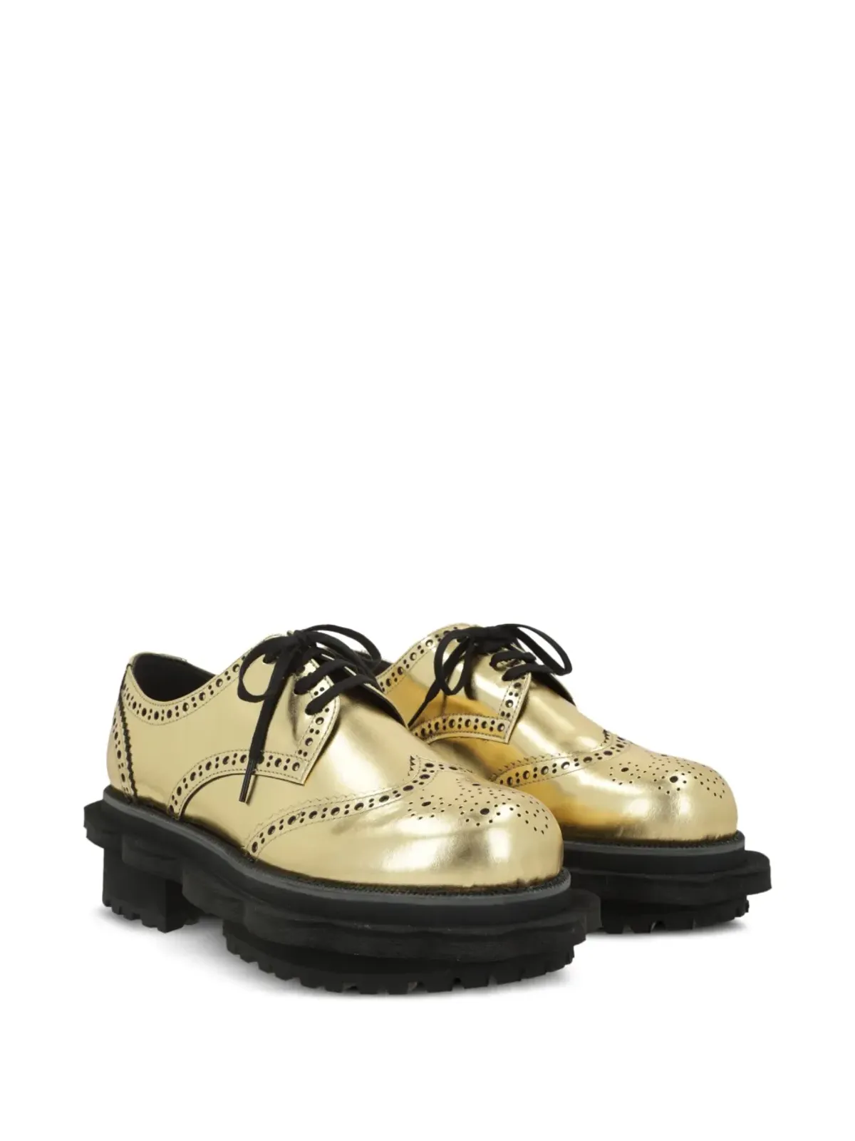 Comme des Garçons TAO フルブロッグ プラットフォーム ダービーシューズ - 画像2