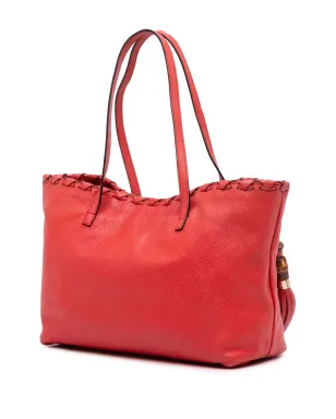 Gucci Pre-Owned レザー バンブー タッセル トートバッグ - サムネイル3