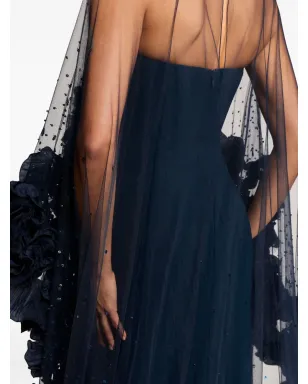 Jenny Packham ペタル・ブルーム・フリルディテールのケープ - サムネイル4
