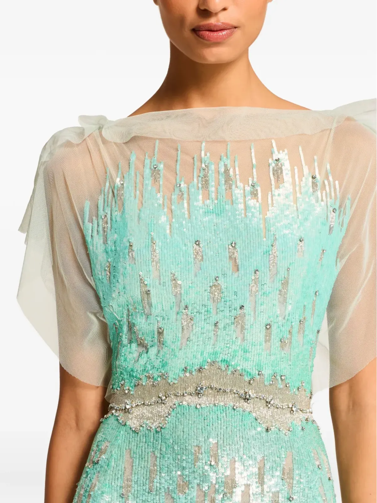 Jenny Packham マグノリア スパンコール装飾ガウン - 画像5