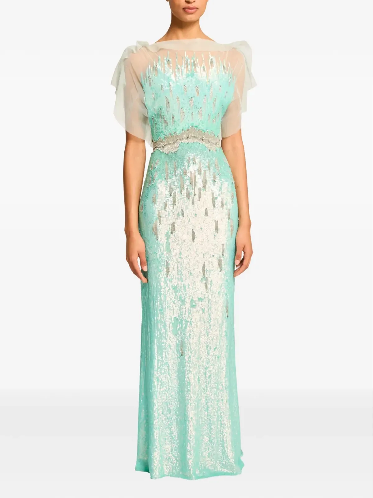 Jenny Packham マグノリア スパンコール装飾ガウン - 画像2