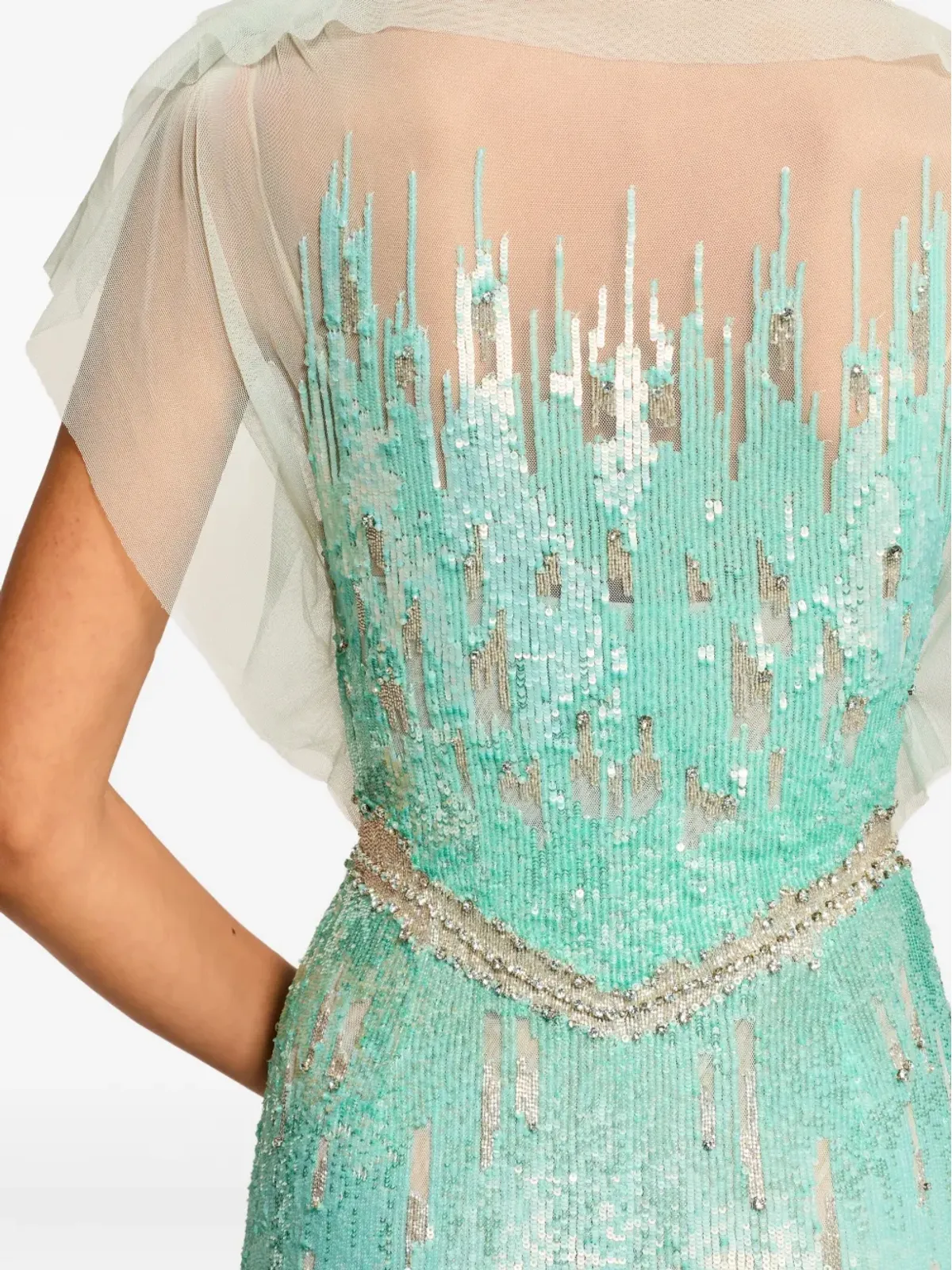 Jenny Packham マグノリア スパンコール装飾ガウン - 画像4