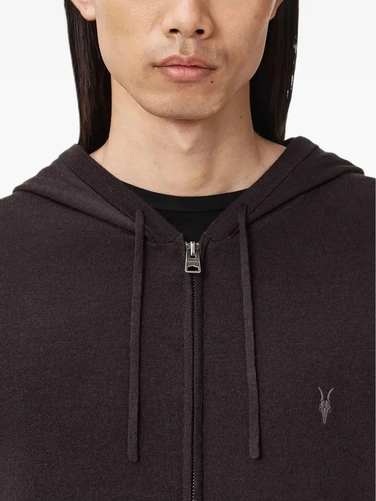 AllSaints モード ロゴディテール フーディ - 画像5