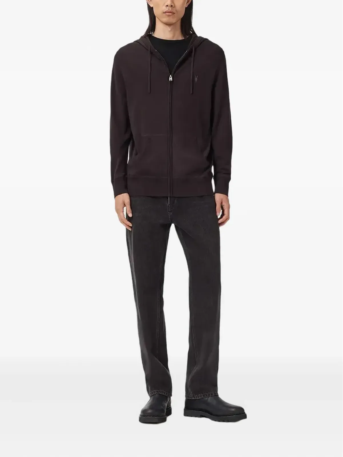 AllSaints モード ロゴディテール フーディ - 画像2