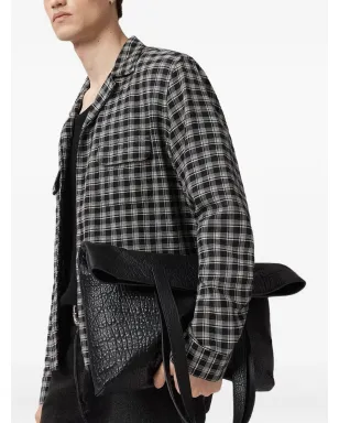 AllSaints Horton チェックシャツ ブラック - サムネイル2