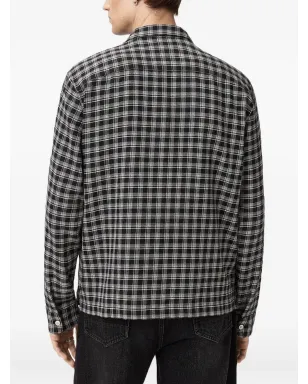 AllSaints Horton チェックシャツ ブラック - サムネイル3