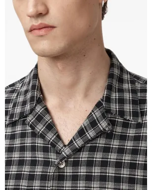 AllSaints Horton チェックシャツ ブラック - サムネイル4