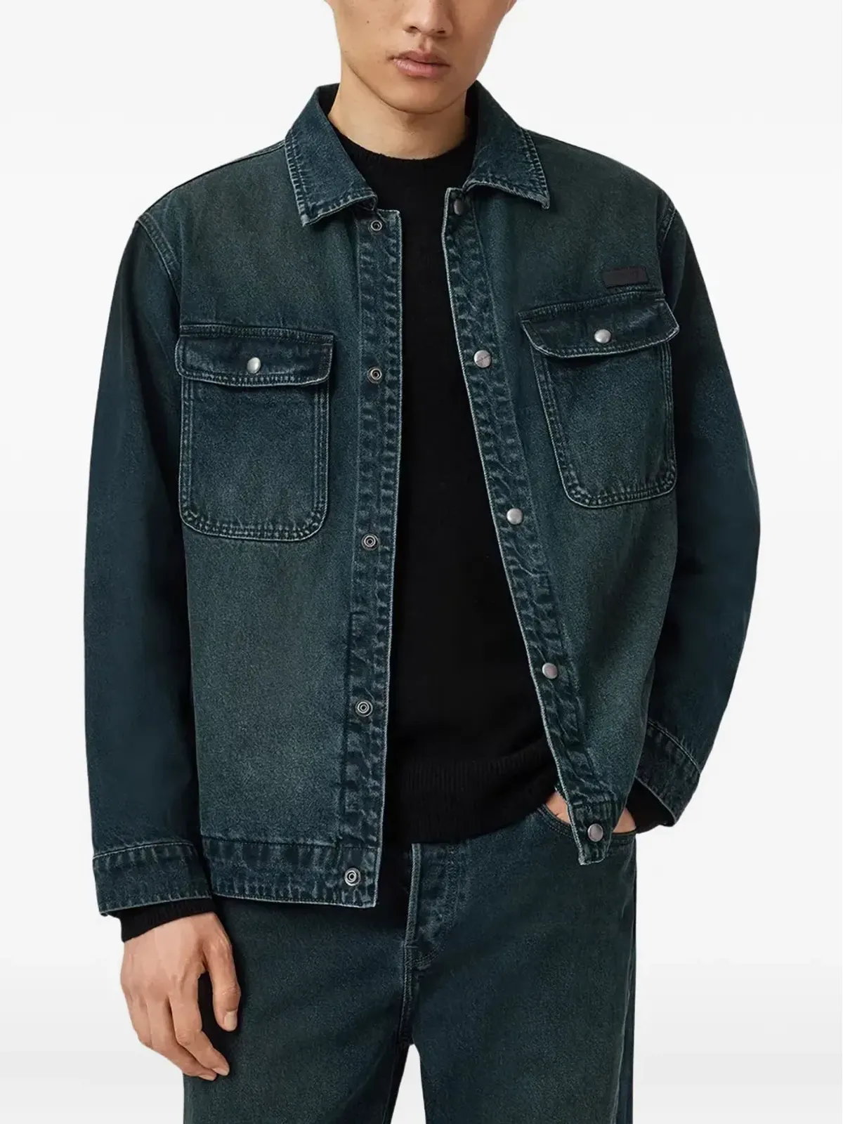 AllSaints Exile ポケット付きボタンジャケット - 画像3