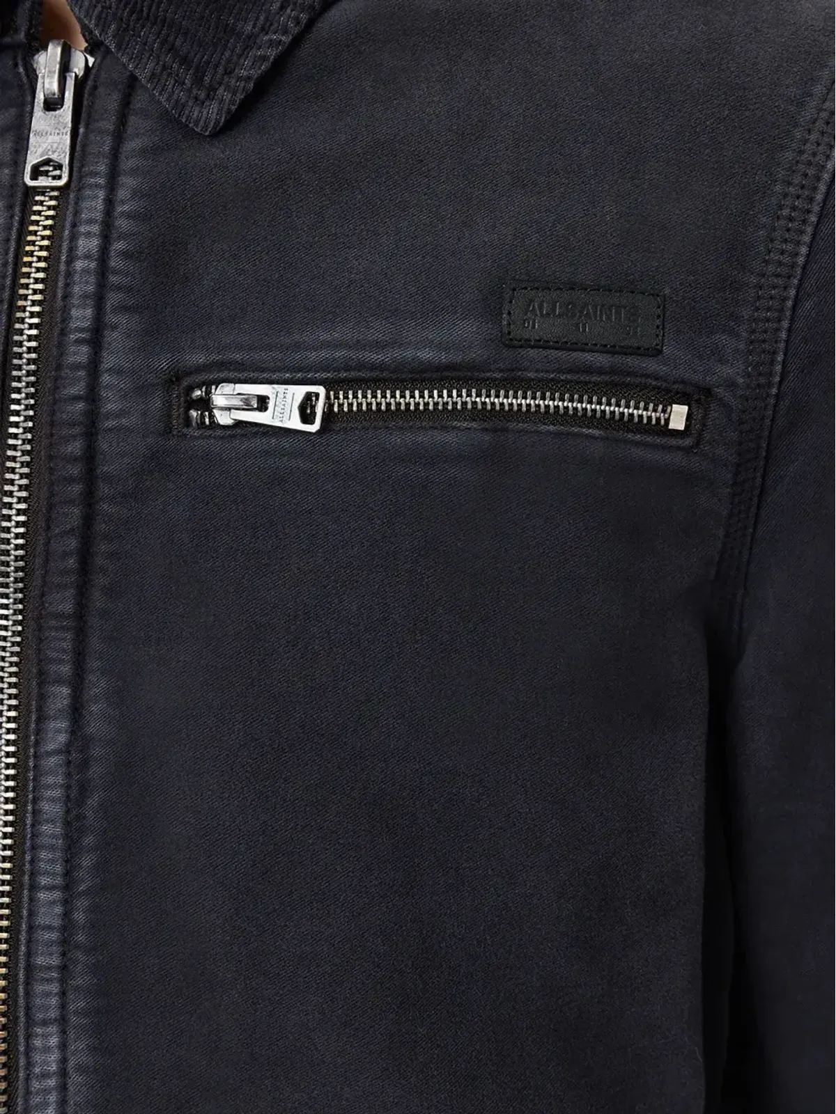 AllSaints Rothwell ジップアップジャケット - ブラック - 画像5