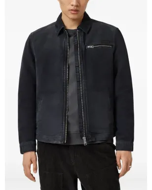 AllSaints Rothwell ジップアップジャケット - ブラック - サムネイル2