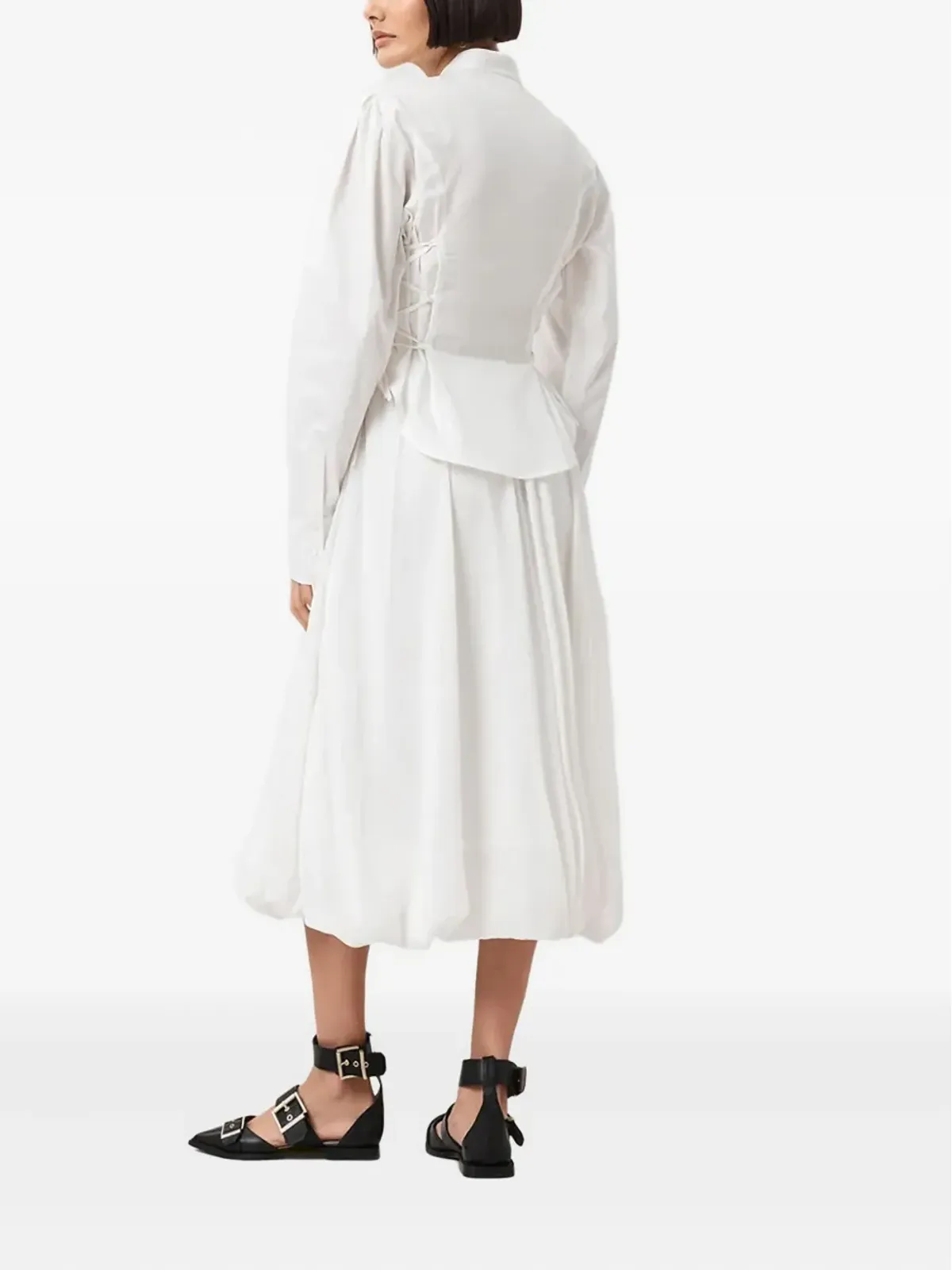 AllSaints Nia ドレープミディスカート - 画像3