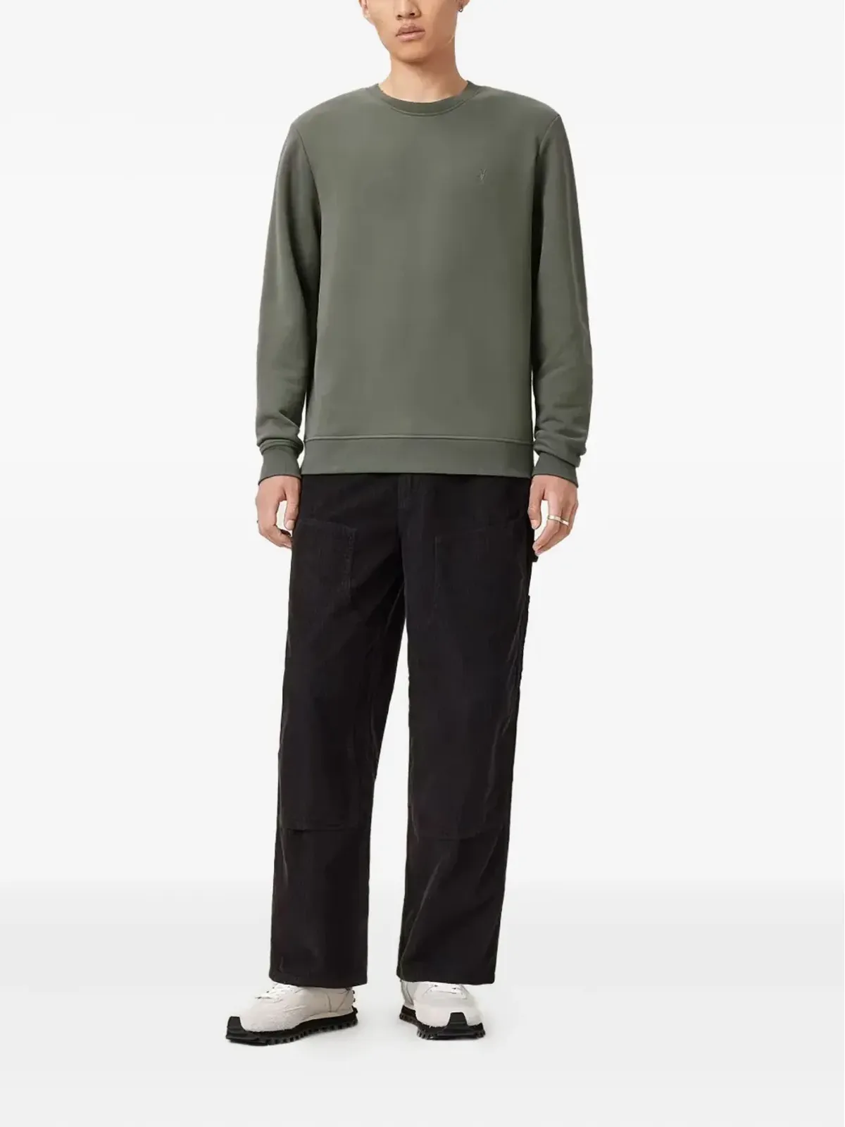 AllSaints Raven クルーネック スウェットシャツ - グリーン - 画像2