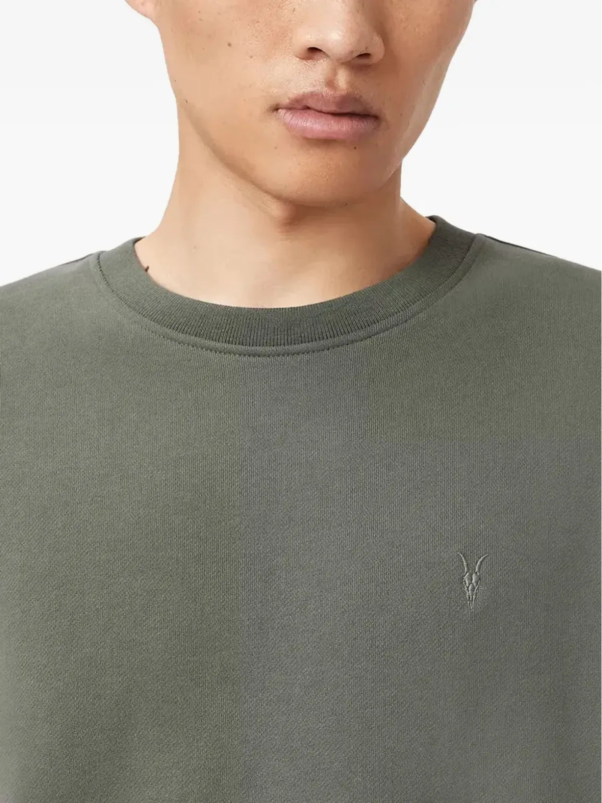 AllSaints Raven クルーネック スウェットシャツ - グリーン - 画像4