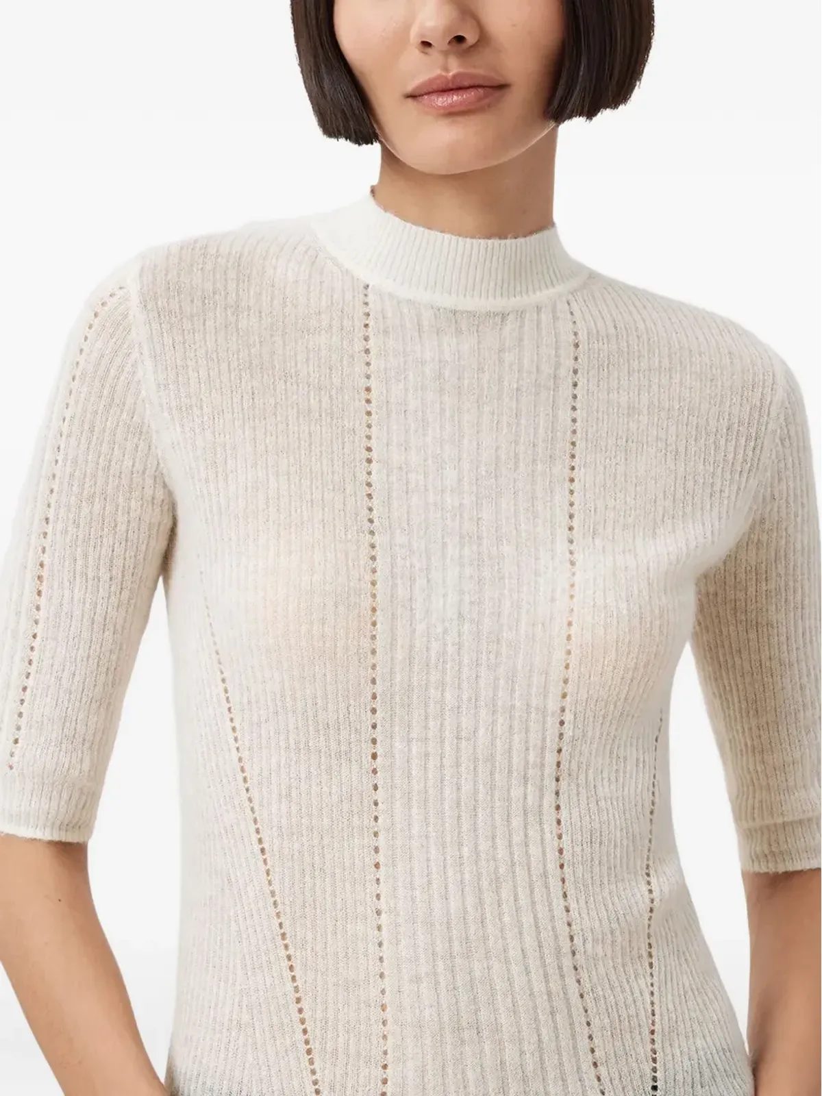 AllSaints リブ編みトップ - 画像4