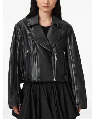 AllSaints Masone レザー バイカージャケット - サムネイル1