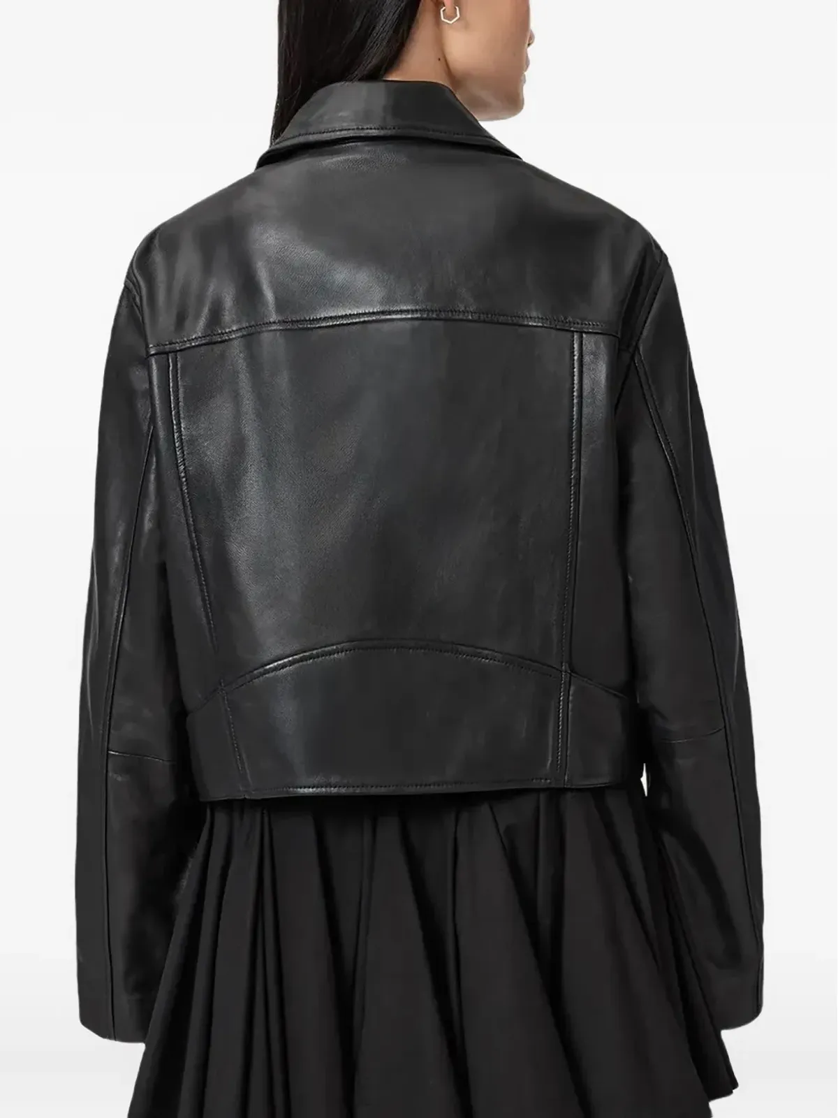 AllSaints Masone レザー バイカージャケット - 画像3
