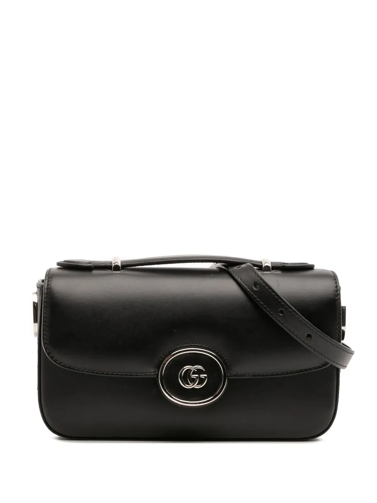 Gucci Pre-Owned ミニレザー ペティットGG サッチェル - 画像1