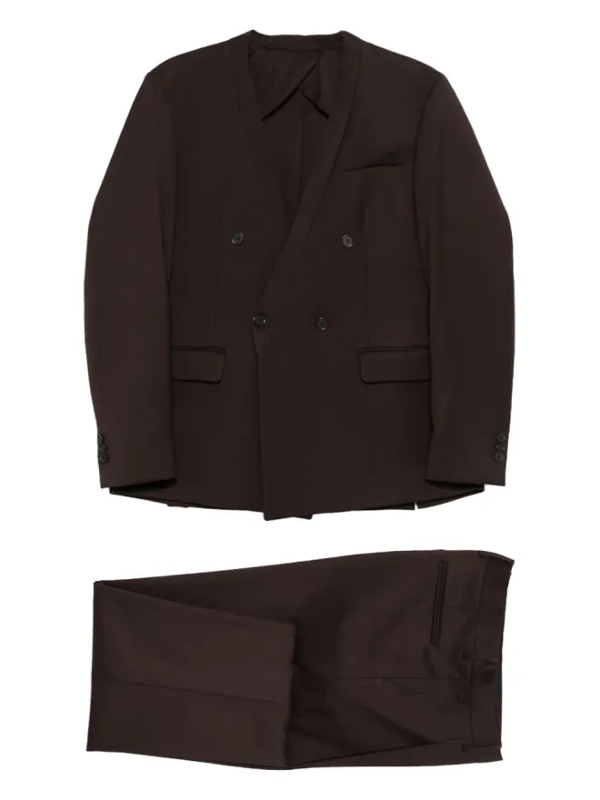 MARSEM MARSEM ダブルブレストスーツ - Brownの商品画像