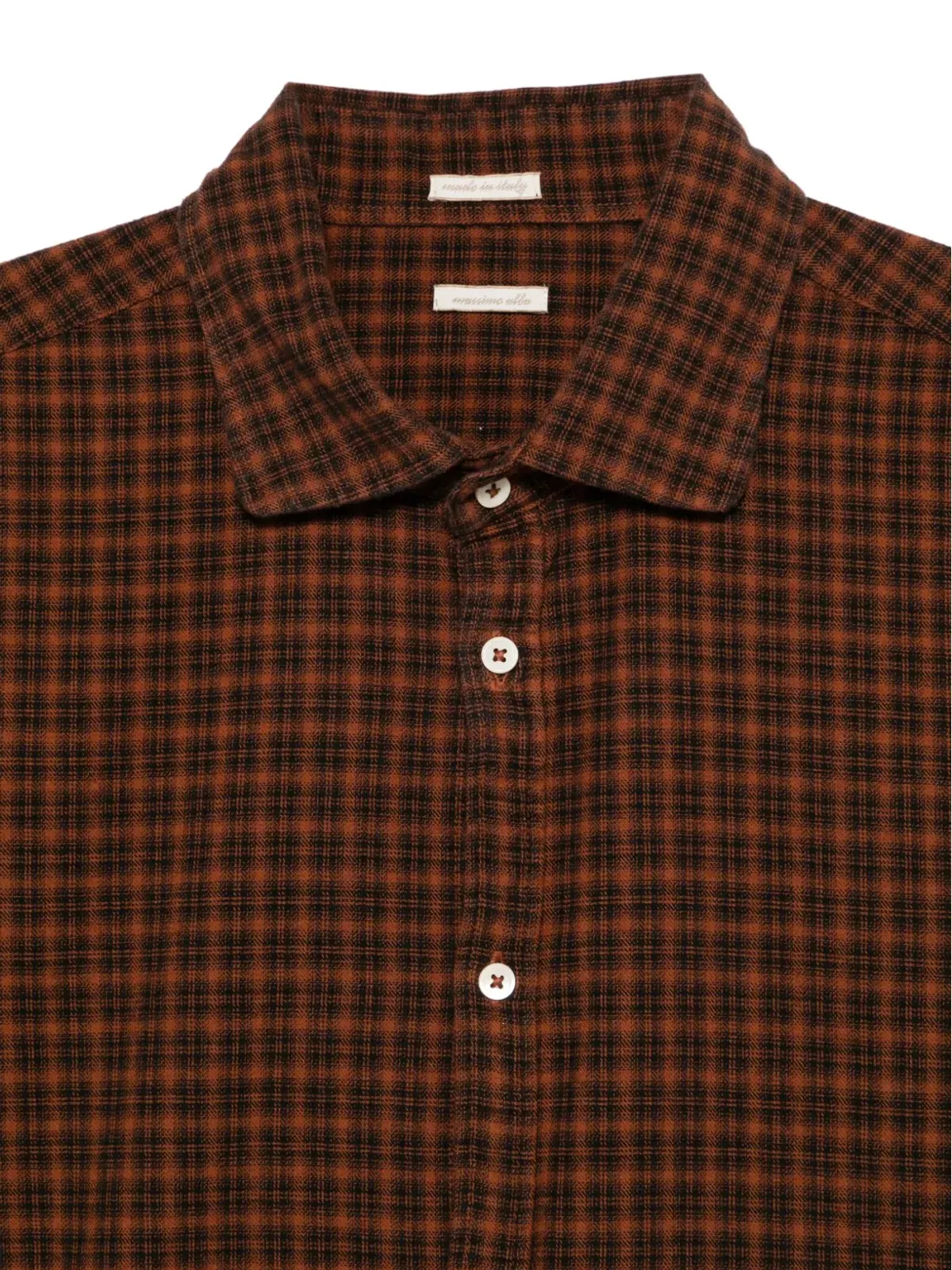Massimo Alba Canary shirt - Brown - 画像3