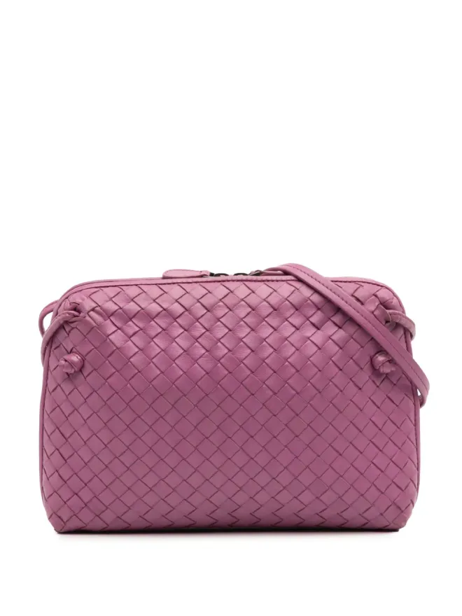 Bottega Veneta Pre-Owned Bottega Veneta Pre-Owned 2012-2025 Nappa Intrecciato Nodini crossbody bag - Pinkの商品画像
