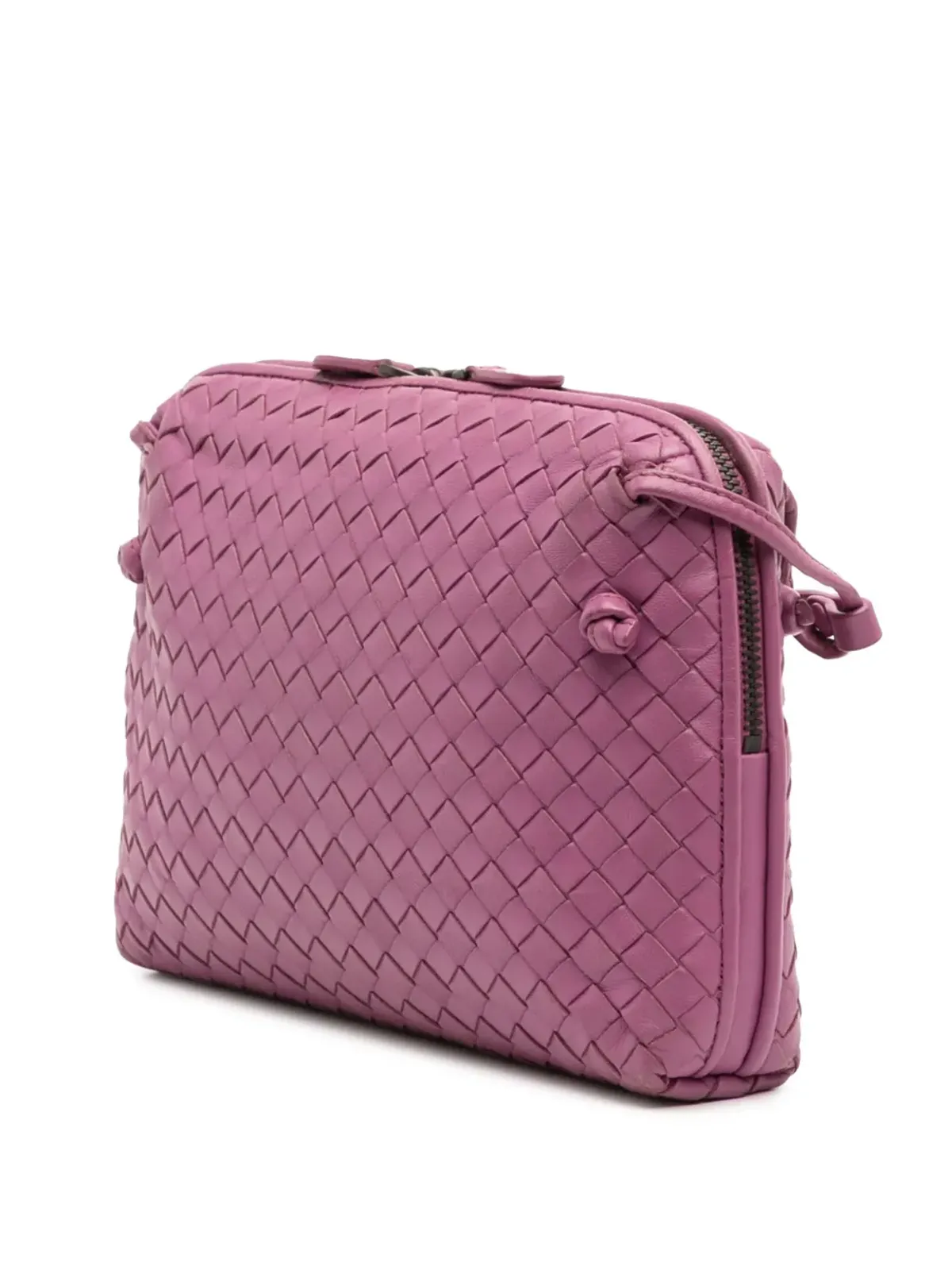 Bottega Veneta Pre-Owned 2012-2025 Nappa Intrecciato Nodini crossbody bag - Pink - 画像3