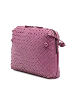 Bottega Veneta Pre-Owned 2012-2025 Nappa Intrecciato Nodini crossbody bag - Pink - サムネイル3