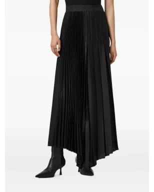 AllSaints Jax プリーツミディスカート - ブラック - サムネイル1