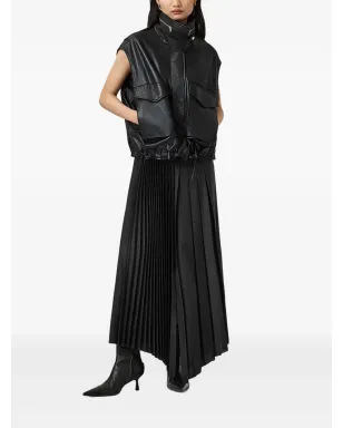 AllSaints Jax プリーツミディスカート - ブラック - サムネイル2