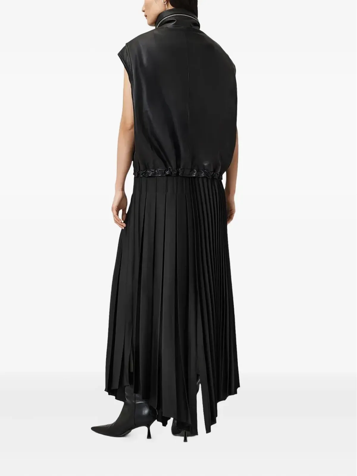 AllSaints Jax プリーツミディスカート - ブラック - 画像3