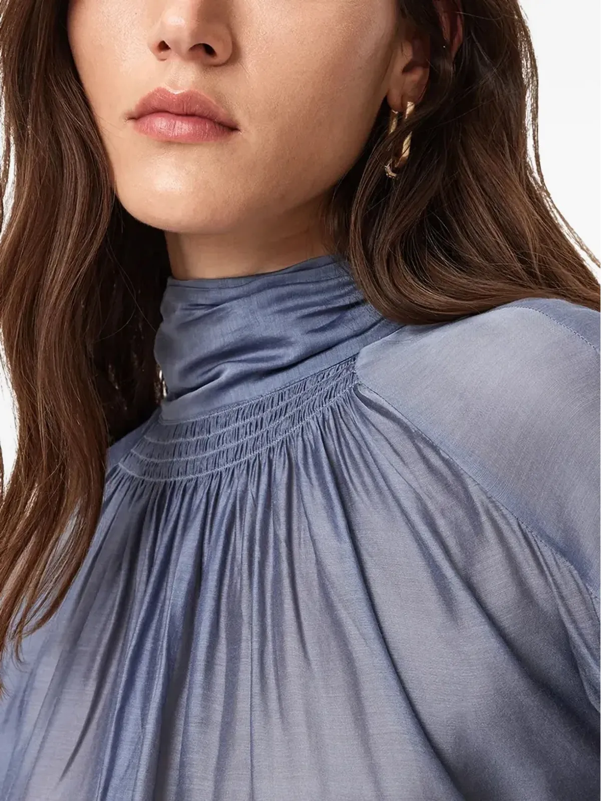 AllSaints ペアラ ハイネック ブラウス - 画像4
