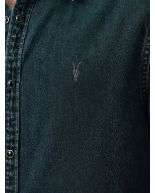 AllSaints グリソン ラムスカル刺繍シャツ - サムネイル5