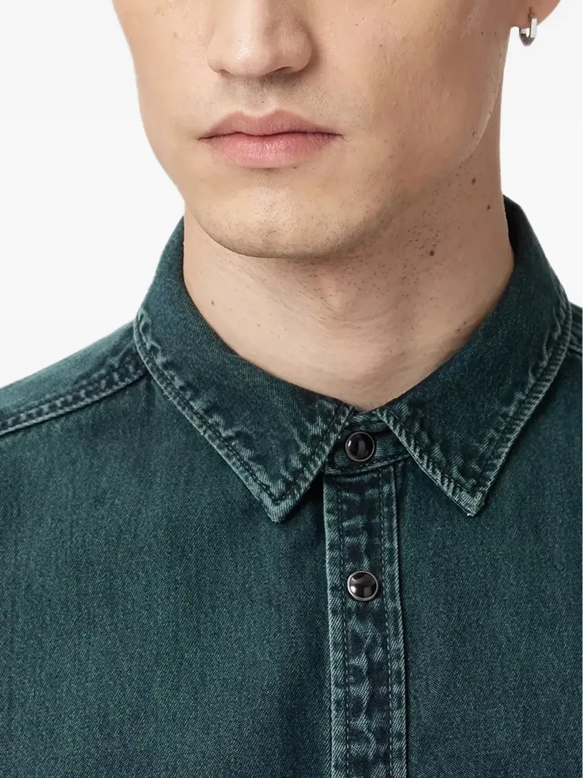 AllSaints グリソン ラムスカル刺繍シャツ - 画像4