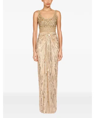 Jenny Packham エンベリッシュド・ドラープド・エリクサー・ドレス - Neutrals - サムネイル2
