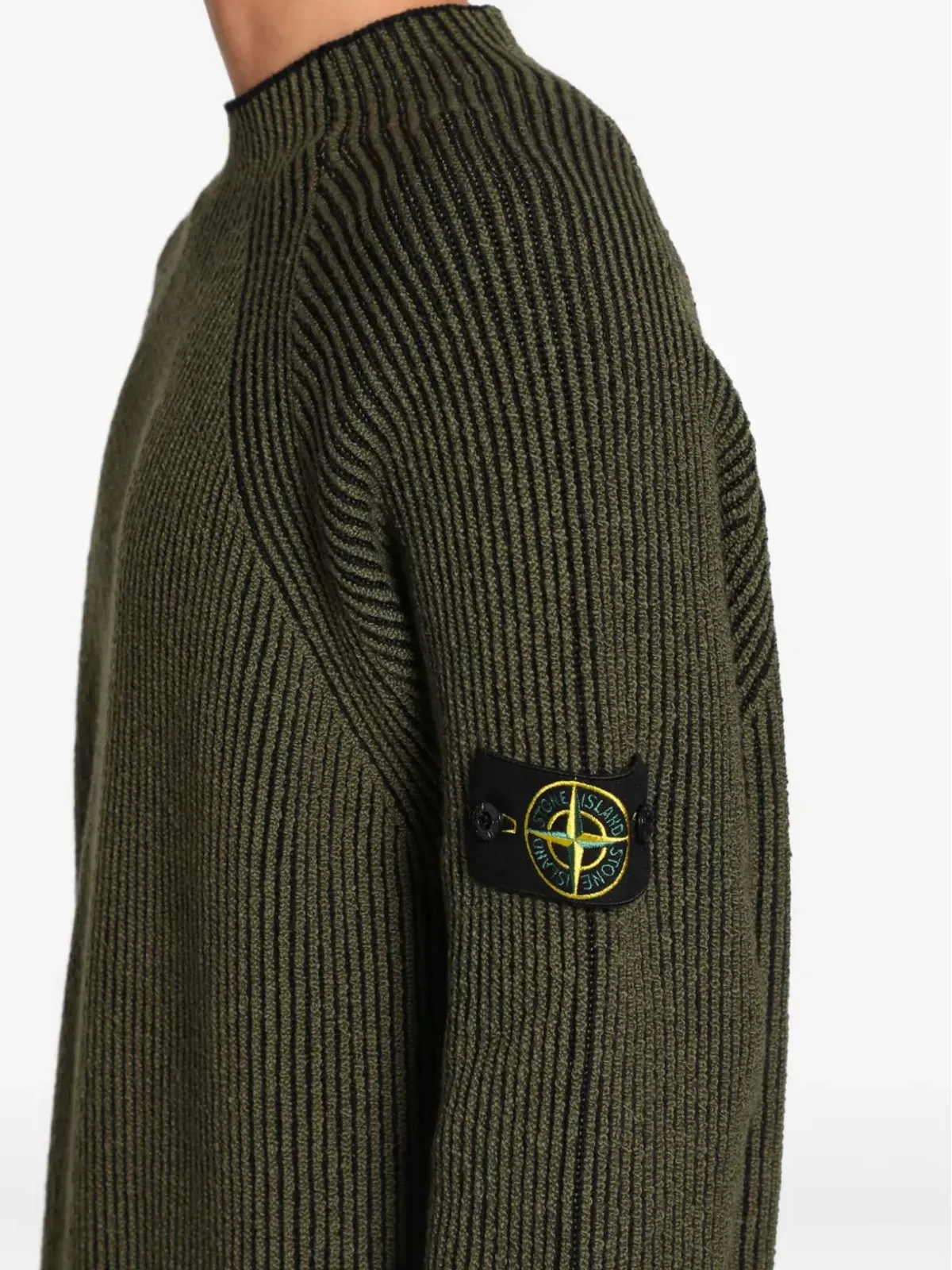 Stone Island ヴァニゼセーター - グリーン - 画像5