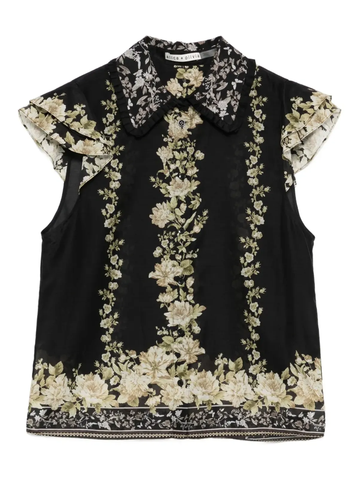 alice + olivia ラッフル花柄トップ - 画像1