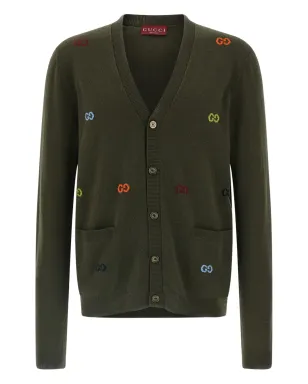 Gucci GGインターシャ ボタンアップ カーディガン - サムネイル1