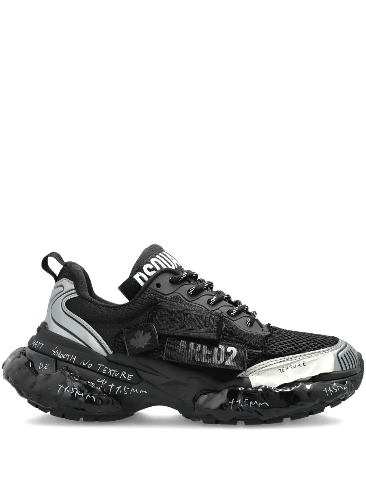 DSQUARED2 ロゴ入りスニーカー - 画像1