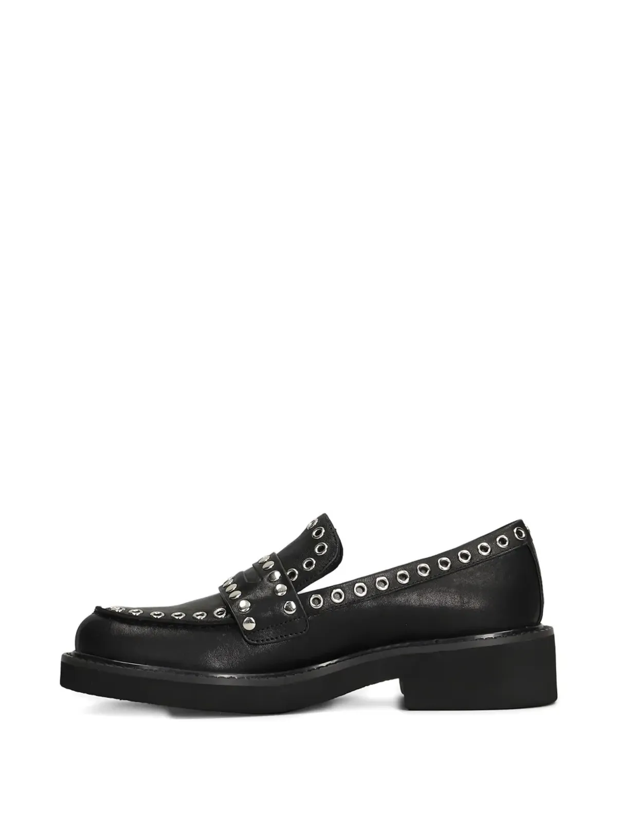 Bibi Lou eyelet-embellished loafers - Black - 画像5