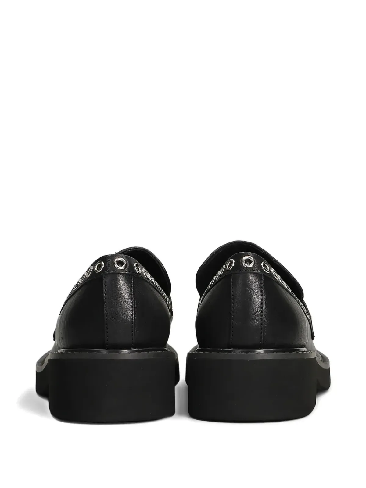 Bibi Lou eyelet-embellished loafers - Black - 画像3