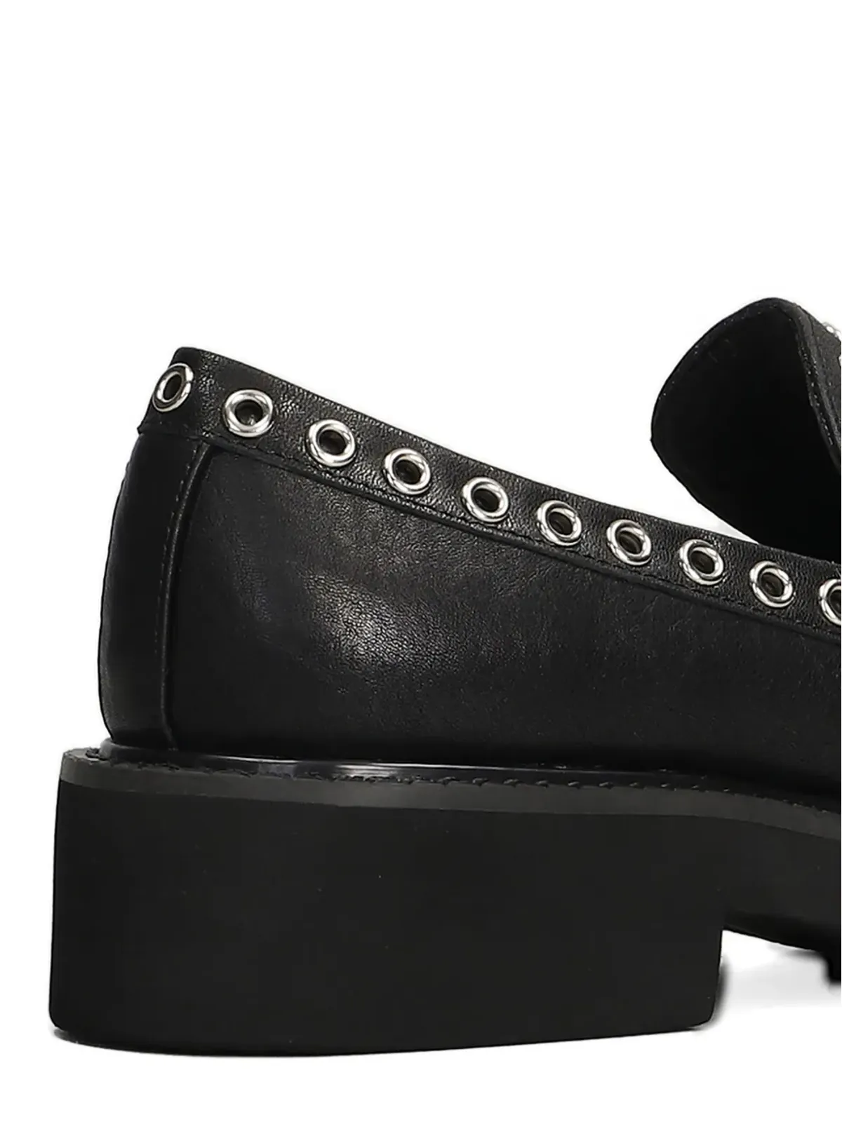 Bibi Lou eyelet-embellished loafers - Black - 画像4