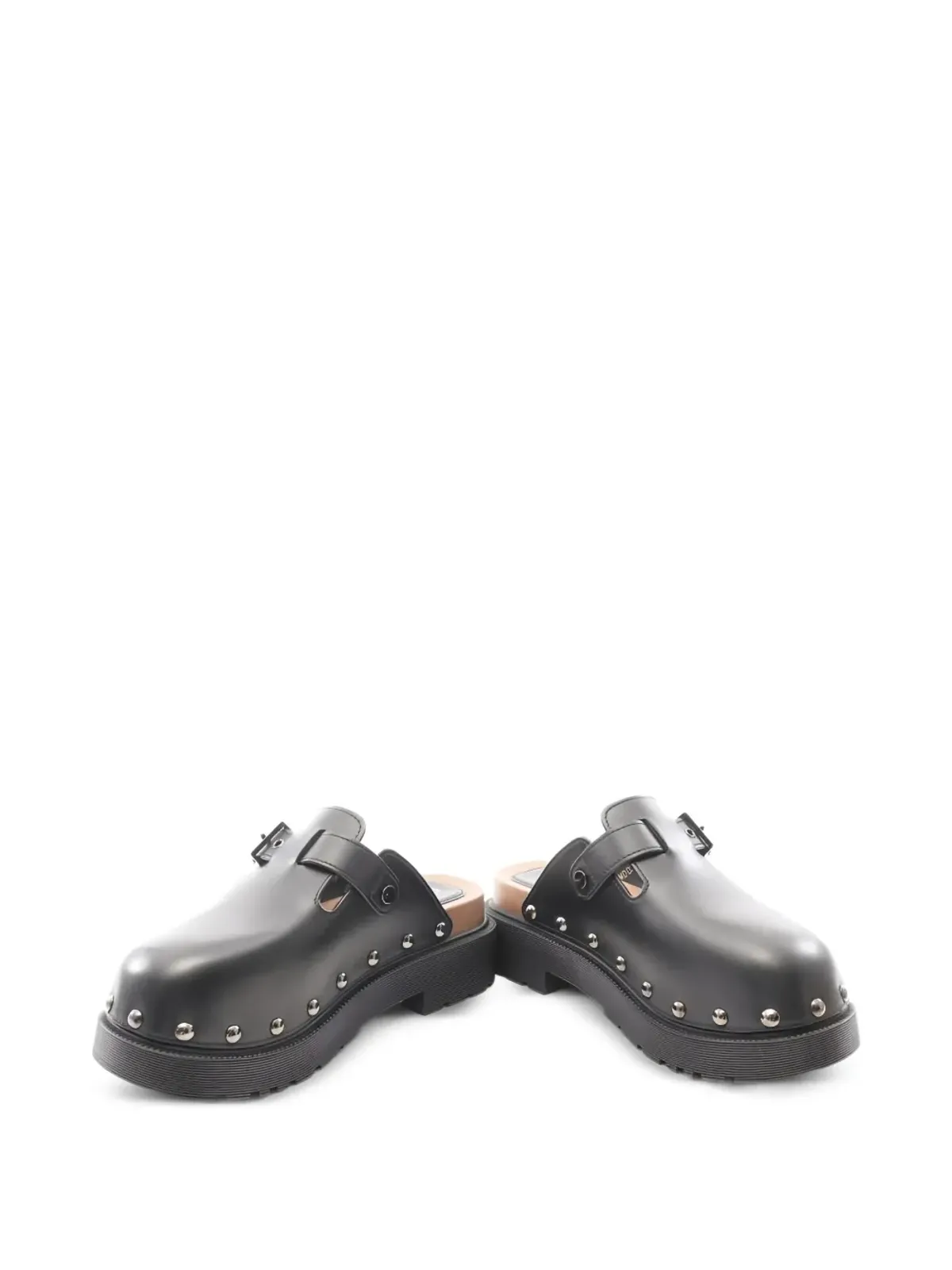 Christian Dior Pre-Owned 60mm クエイクスタッズ付きミュール - ブラック - 画像2